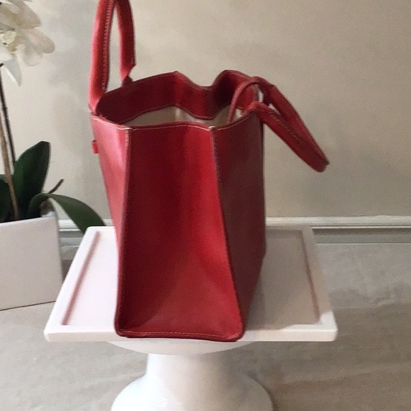♥️♥️Guia’s Red Leather Tote Bag Made in Italy - Picture 3 of 6